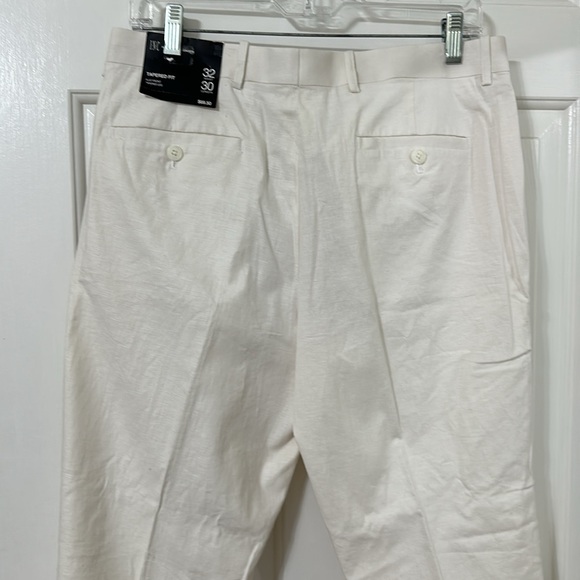 NWT INC men’s linen white pure pants. - Picture 4 of 7